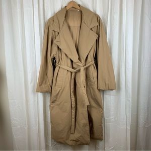 Uniqlo U Padded Trench Coat in Beige Size M